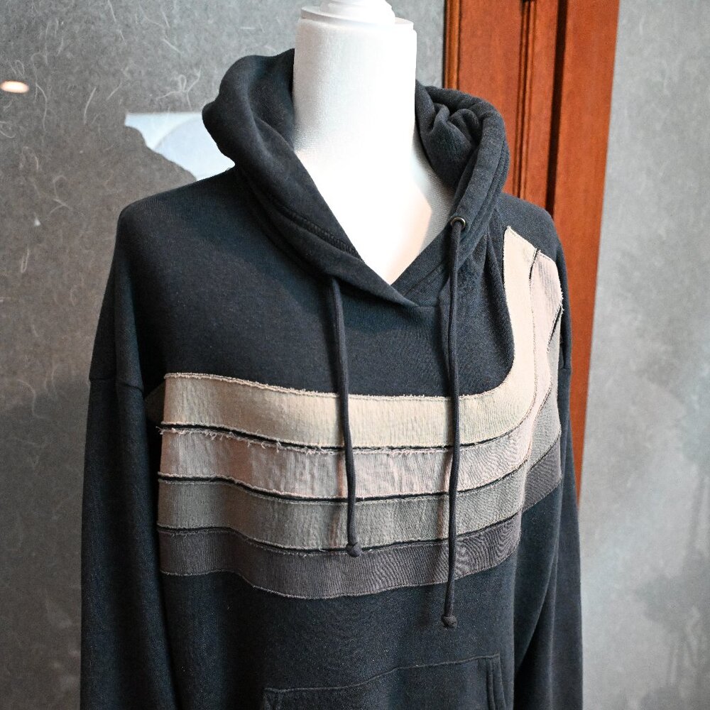 Excellent Condition Aviator Nation Wave Hoodie Charcoal Unisex Size Small